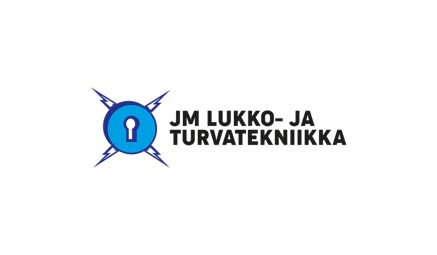 JM Lukko-ja turvatekniikka logo.